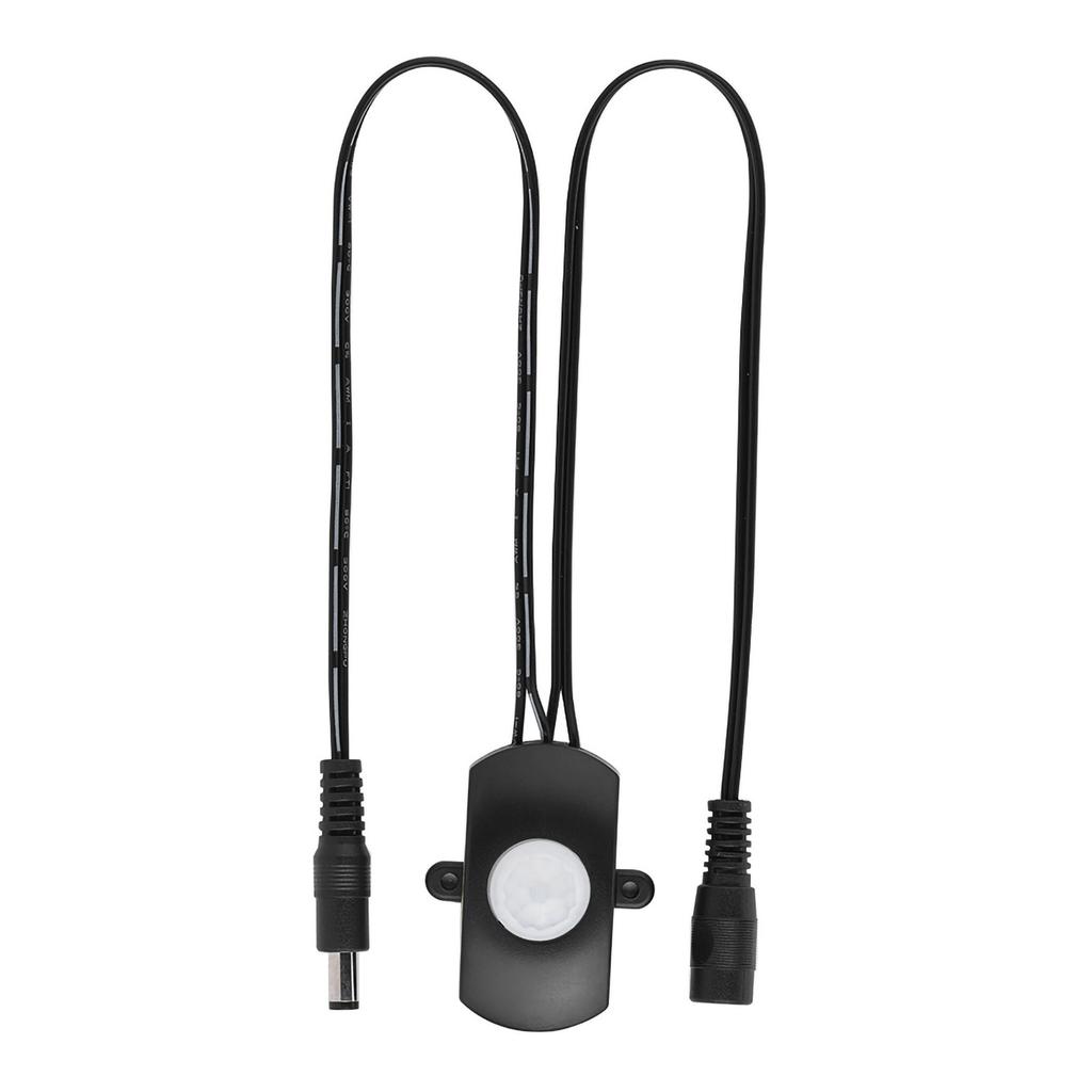 5A DC 6‑24V Mini PIR Infrarot Bewegungsmelder Detektor Schalter LED Streifen Automatischer Schalter Schwarz