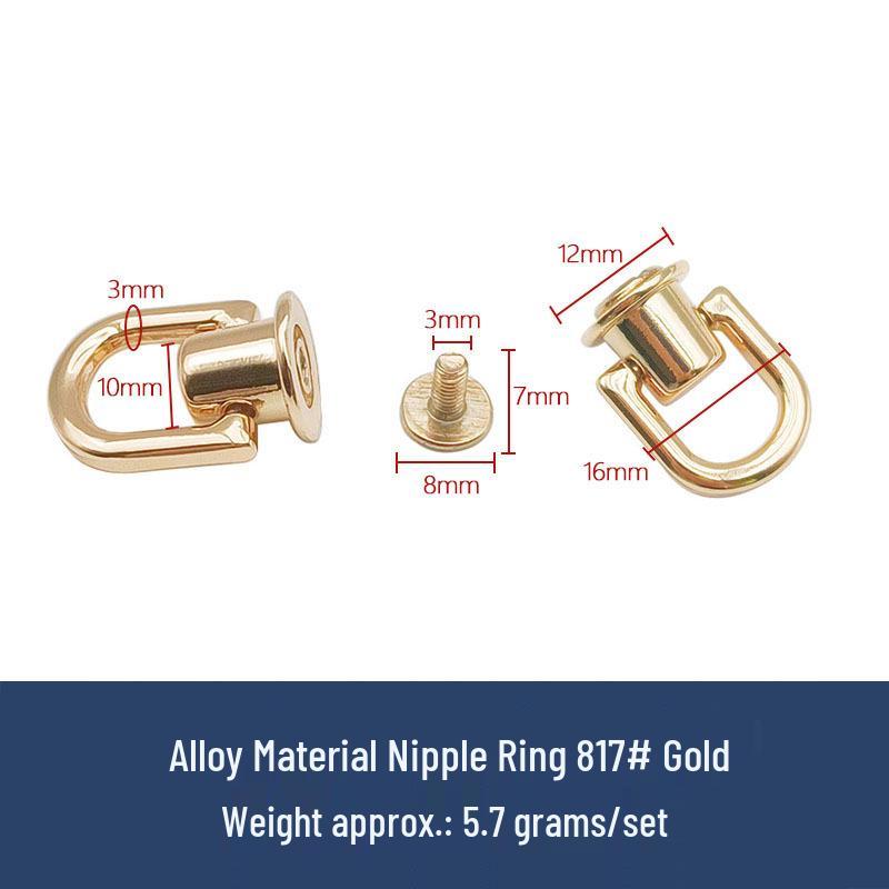 Taschen- und Gepäckzubehör: Ringe, Mönchskopf, Nippelstecker, DIY Lederschnallen, Schraubnieten