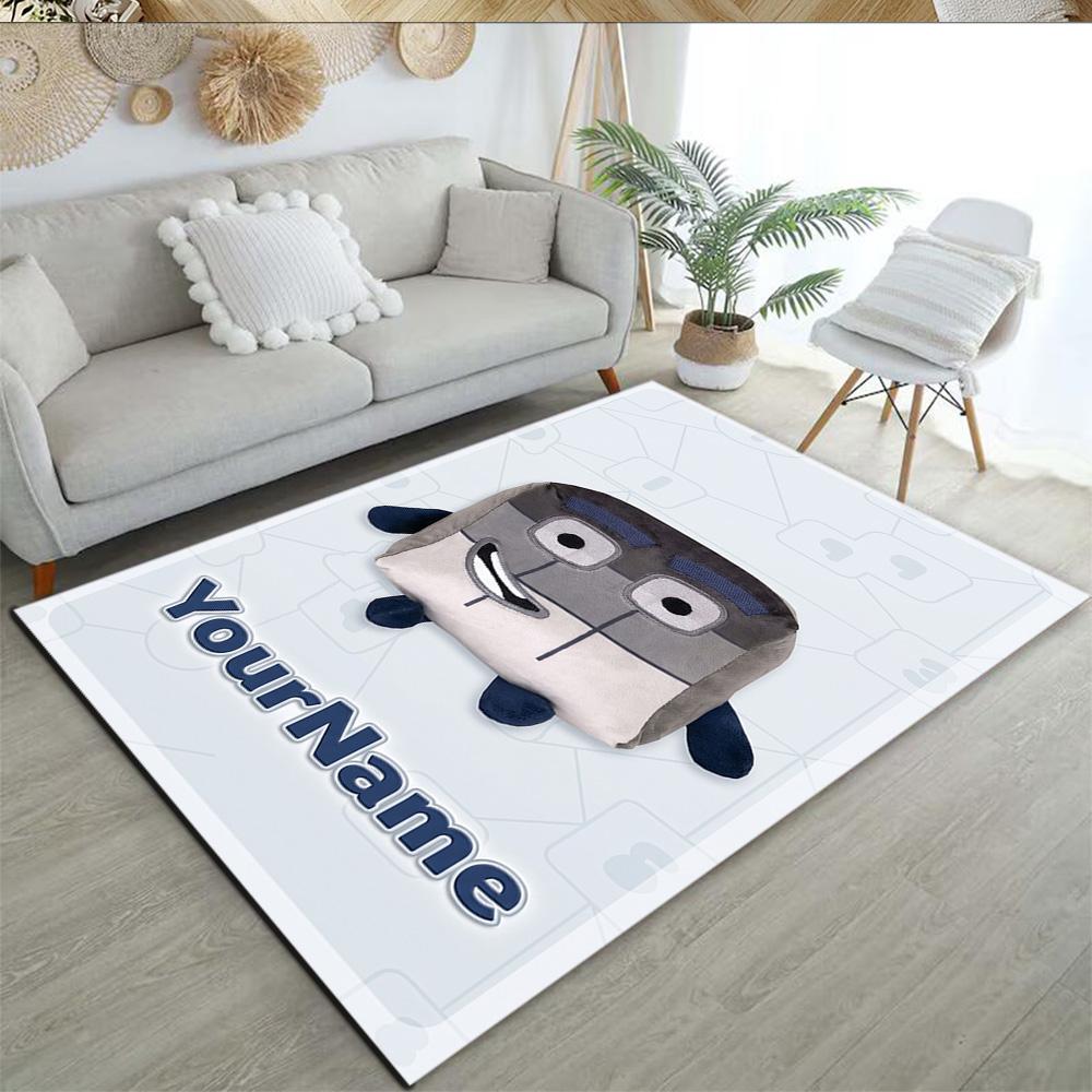 Numberblocks Customizable Name Floor Mat Design for Decorate room Kitchen Balcony Study room Antislip Carpet Office home decor