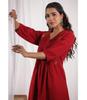 Women Designer Pleated Kurta Pant Set Indian Party Wear Bollywood Top Tunic Kurti Dress