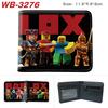 Virtual World Game Peripheral Wallet Cartoon Print Short Fold Card Holder Unisex 1pcs