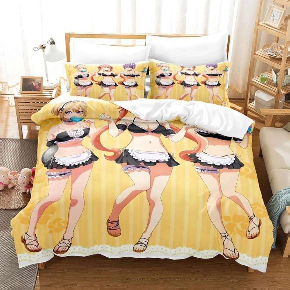 New Anime A Couple Of Cuckoos Bedding Set Single Twin Full Queen King Size Bed Set Adult Bedroom Duvet Cover Sets Home Textiles
