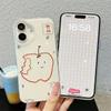 Funny Bite Apple Banana Phone Case For iPhone 11 12 13 14 15 16 Pro Max 16E 7 8 Plus X XR XS Cute Cartoon Fruit Shockproof Cover