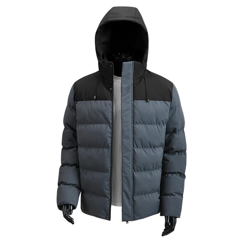 

Европейский размер мужская зимняя теплая повседневная свободная стеганая куртка с капюшоном 3XL (European code)