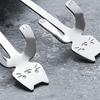 Cartoon Cats Long Handle Stainless Steel Coffee Tea Hanging Spoon Kitchen Supplies