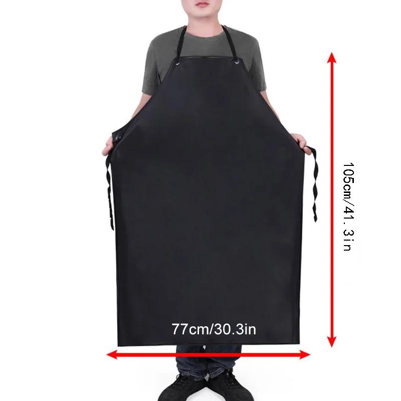 Double Layers Thickened Apron Kitchen Waterproof Oil Proof Apron Pvc Aprons for Dishwashing Fishing Cleaning Cooking Working