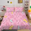 Unicorn Printing Bedding Cover Set Cute Duvet Cover Hot Sale Home Bed Clothes Boys Girls Bedroom Decor Single Double Size Bed Set