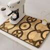 Coffee Machine Mat Drain Pad For Kitchen Non-slip Dish Drying Mats Quick Dry Tableware Faucet Placemat Dinnerware