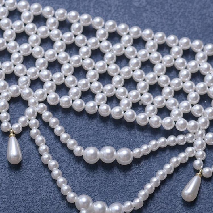 Lightweight Multi Strand Pearls Jewelry Polished Beads Design Necklace for Everyday Wedding Party Clothes Perfectly