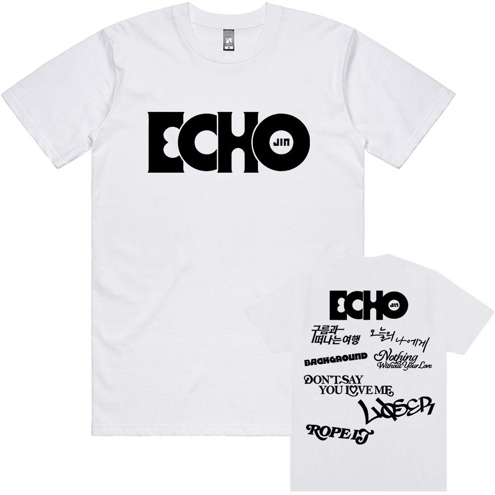 Echo Solo Album 2025 NEW T-shirt Jin Korean Boys' Band Member Tshirts Short Sleeve Cotton Unisex Streetwear Casual Men Clothing