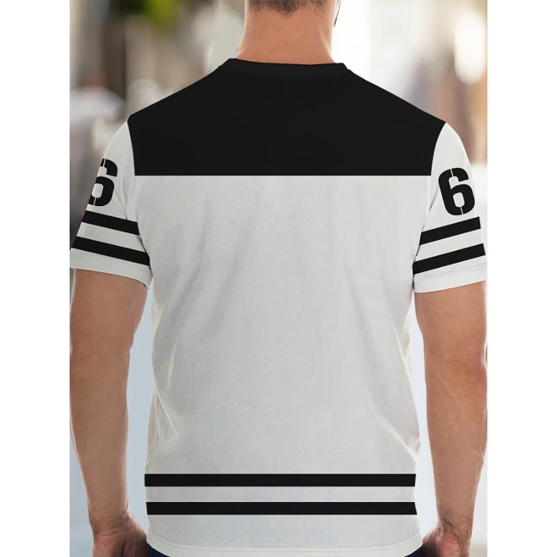 

[3D Print Suit Set] 3D Print Men s Short Sleeve Suit Set | Outdoor Casual Pullover Shirt XL
