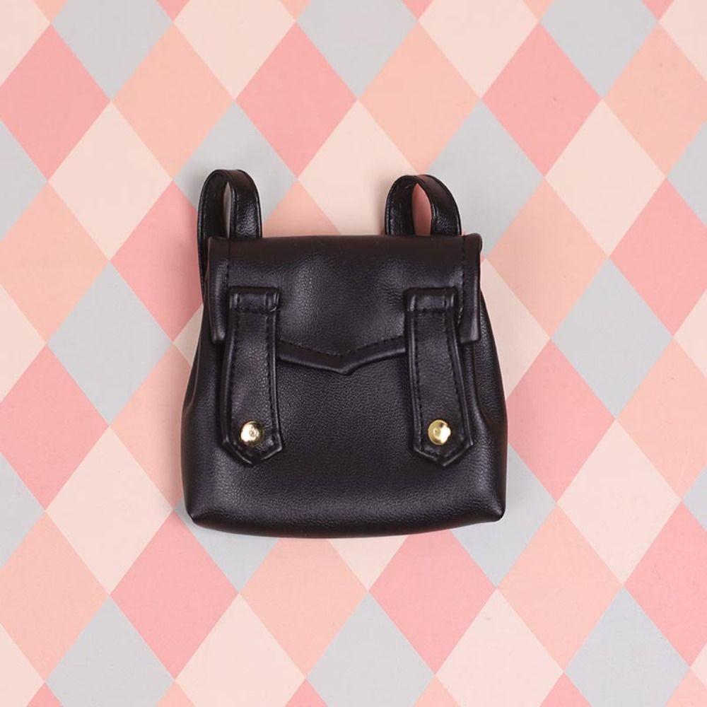 Miniature Doll PU Leather Bag Mini 17cm Doll Bag Accessories  Dolls Accessories
