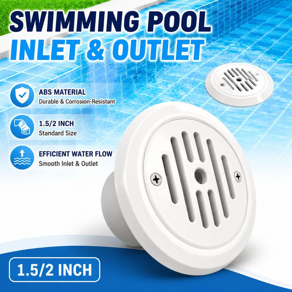 SP1424 Pool Wasserauslass 1,5 Zoll 2 Zoll Pool Einlass Fitting Tragbarer Poolablauf