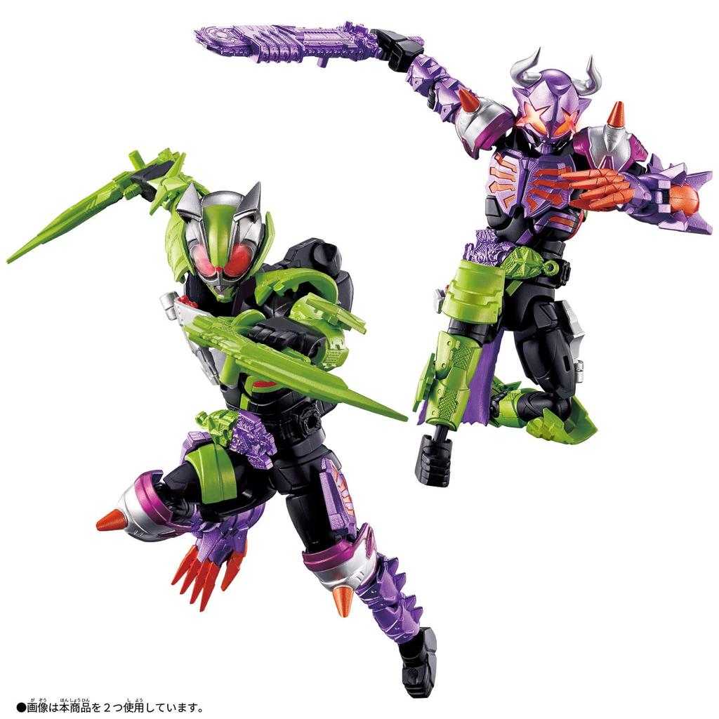 Kamen Rider Geets Revolve Change Figures: Kamen Rider Tycoon & Kamen Rider Buffer Ninja & Zombie Form Set (Ages 3 and up)
