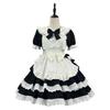 Noble Sweet & Spicy Black Pink Lolita Maid Dress