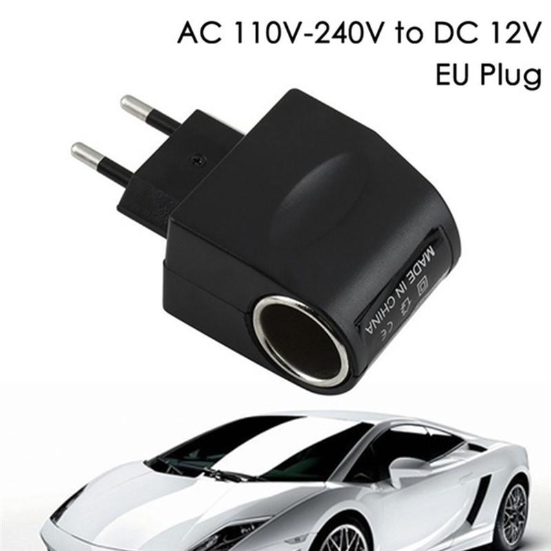 Adaptor brichetă auto DC 12V 0.5A 500mA AC 110V/220V Auto Invertor Adaptor de alimentare auto 12 volți Încărcător Ștecăr UE