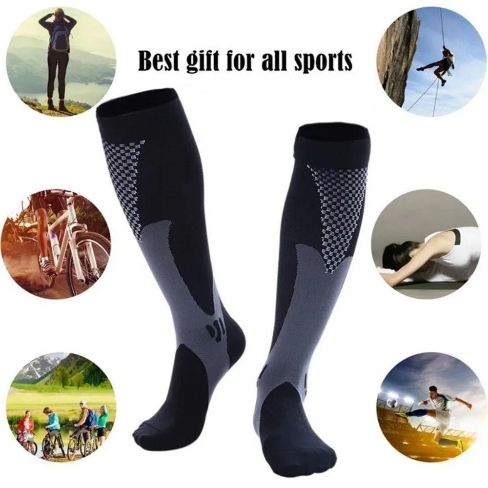 1 Pair Elastic Pressure Socks Anti Odor/Slip/Friction Stocking Compression Socks  Medical Nursing