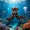 Obsidian Mecha Octopus Small Building Blocks - Treasure Hunt Action Toy