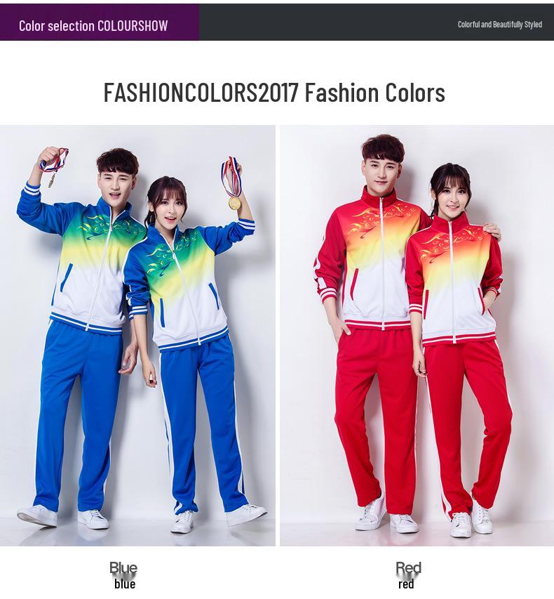 Silk Long Sleeve Sports Suit - Spring & Autumn, Plus Size, Middle-Aged & Elderly Square Dance/Fitness Wear
