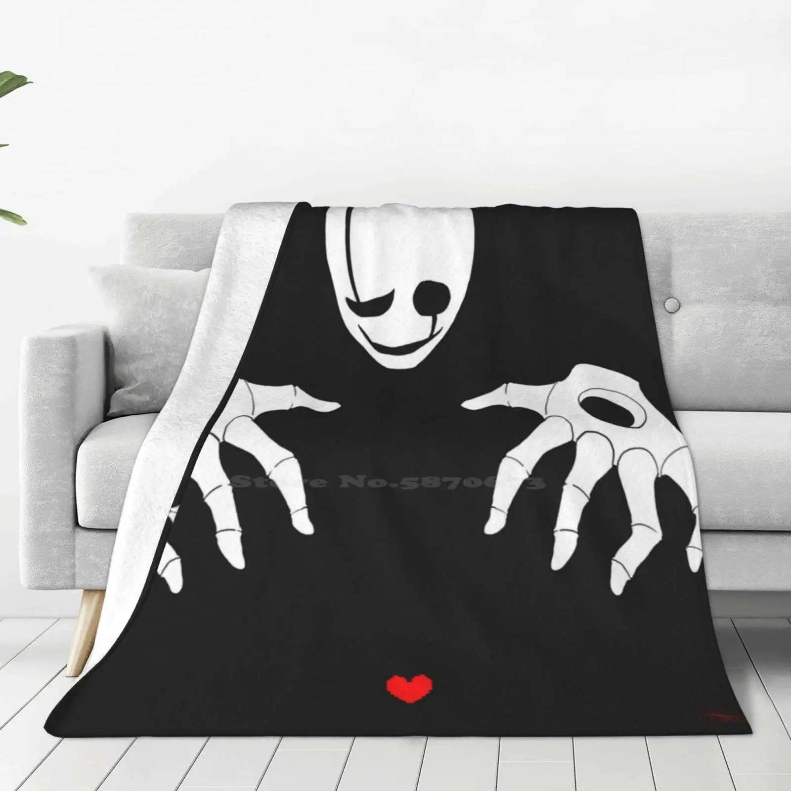 Undertale-W.d. Gaster-No Escape Hot Sale Printing High Qiality Warm Flannel Blanket Undertale W D Gaster Soul Creepy Spooky 100cmx150cm