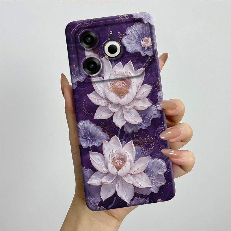 Per Tecno Pova 6 Neo Custodia POVA6NEO Silicone TPU Morbida Custodia per Telefono Verniciata Stampata Antiurto Protettiva Cover Posteriore