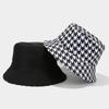 Summer Qiandongge Fashion Print Double-sided Bucket Hat Women's Tide Outdoor Versatile Sun Hat Travel Vacation Basin Hat