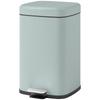 20L Modern Boxy Metal Home Kitchen Bin - Light Green