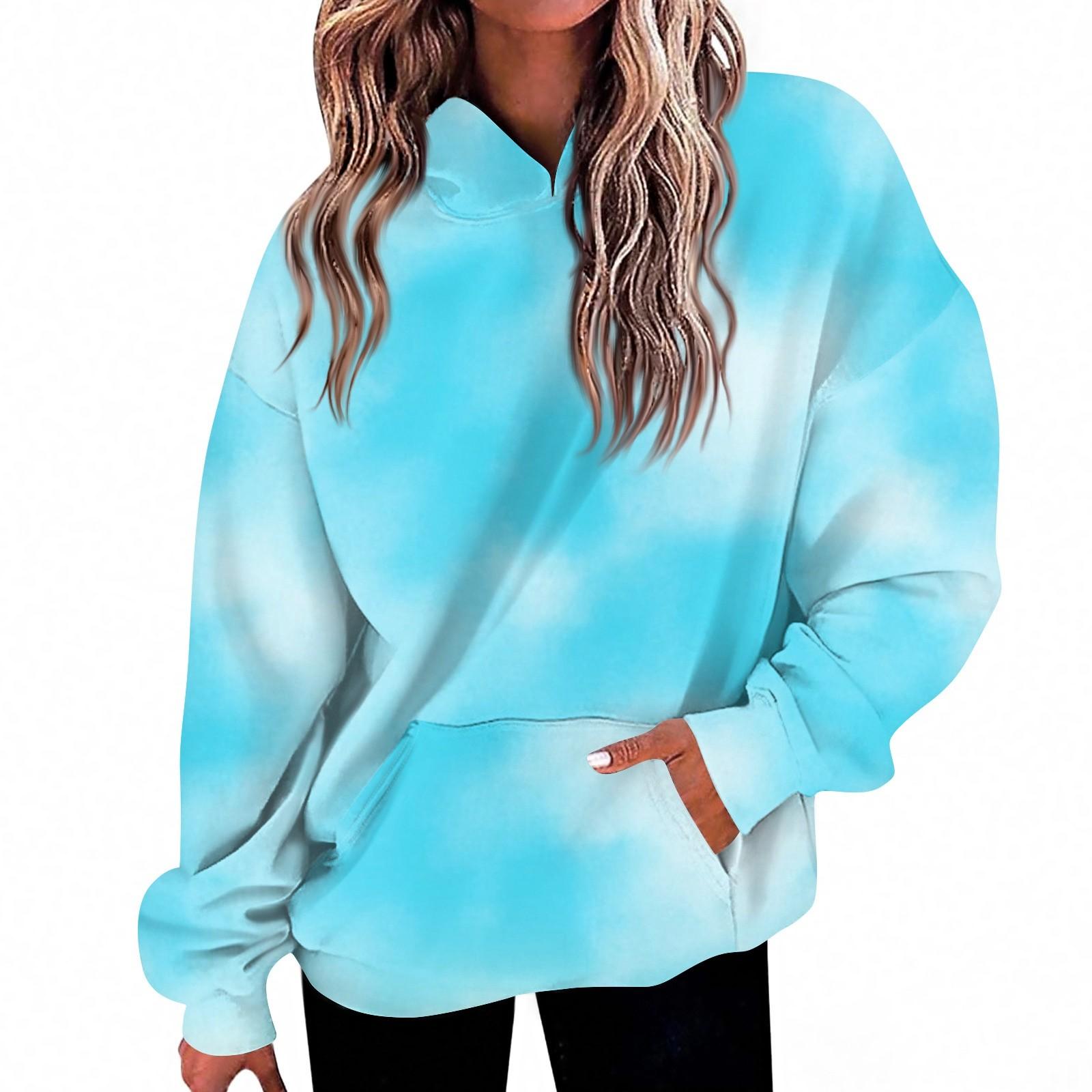 

Женская мода Повседневный топ с V-образным вырезом и длинными рукавами с принтом M