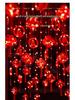 Spring Festival LED Red Lantern Ornaments: Solar Fu Character Colored String Lights for New Year Balcony Decor.