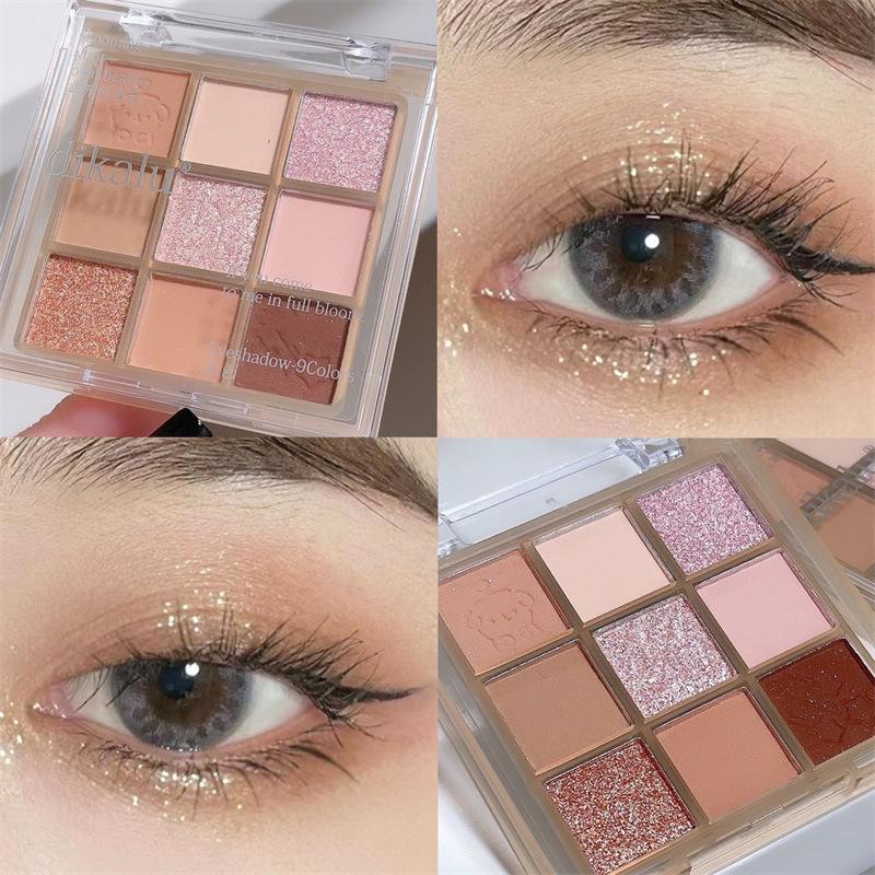 Dikalu Bling Christmas Limited Edition Ice Princess 9-Color Shimmer Eyeshadow Palette 25 Snowball