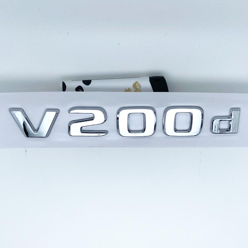 3D Buchstaben V260L V220d V250d V300d Emblem für Mercedes Benz V W447 Auto Kotflügel Plakette Kofferraum Namensschild Logo Aufkleber XC7