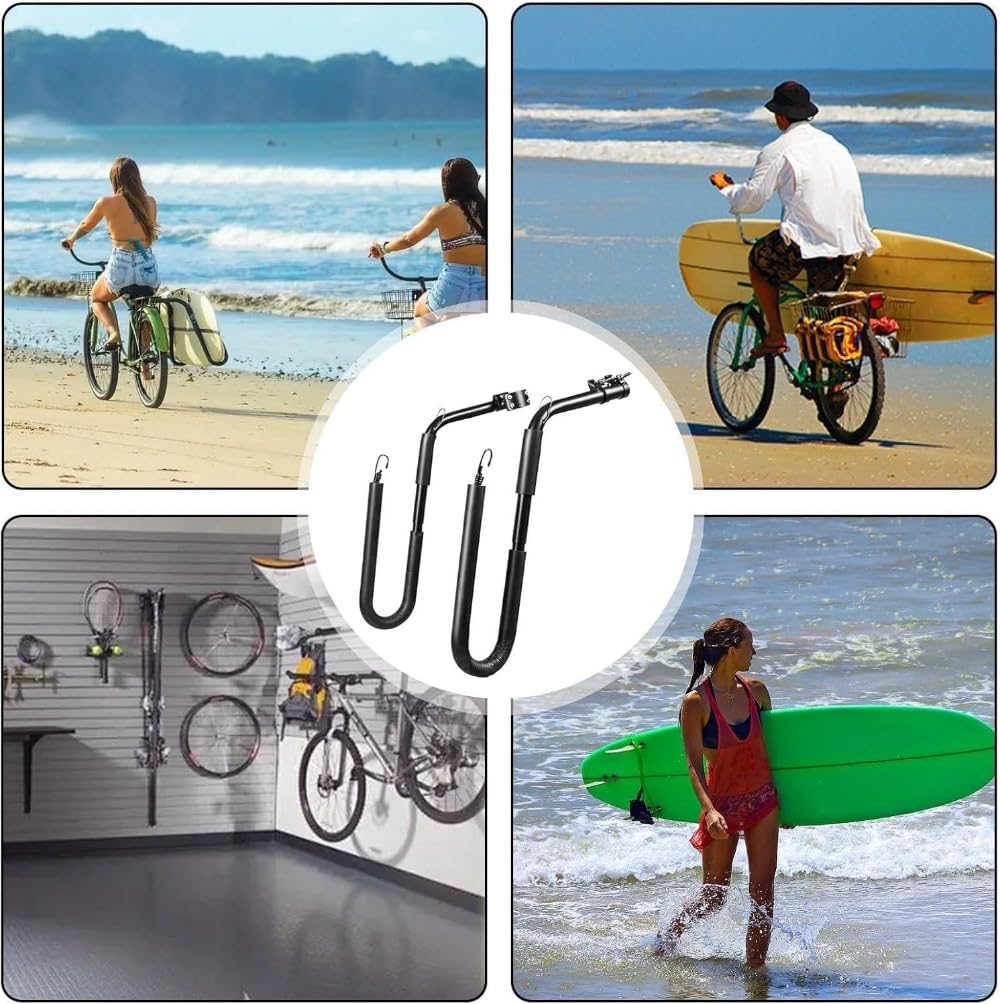 Joxoilso Surfboard Bike Rack Bicycle Surfboard Rack Easy To Install and Remove, Safe Driving