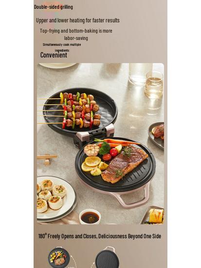 Large Capacity Double-Sided Ceramic Electric Pancake Maker – Multi-functional Griddle for Home Baking