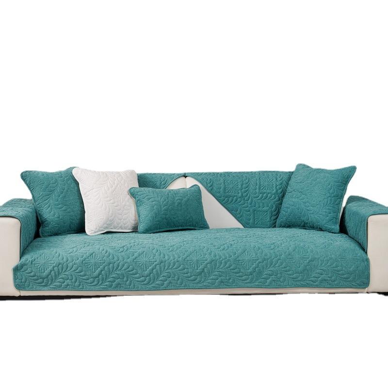 Sofa Cushion for All Seasons Nordic Simple Chenille Thickened Cover Non-slip Cushion Simple Modern Sofa Cover