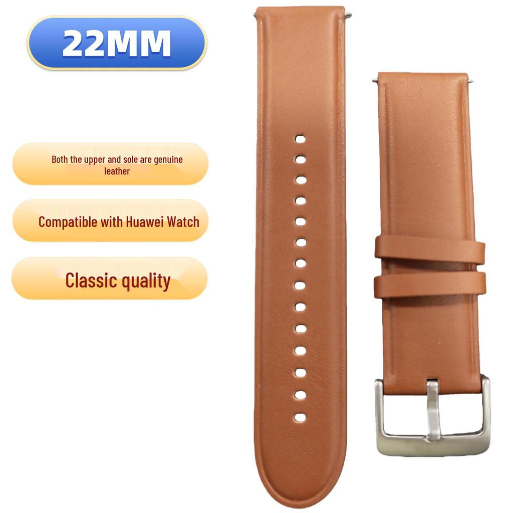 Kompatibles Lederarmband für Huawei GT6/5/4/3 und WATCH3/4/PRO Smartwatches, 22MM