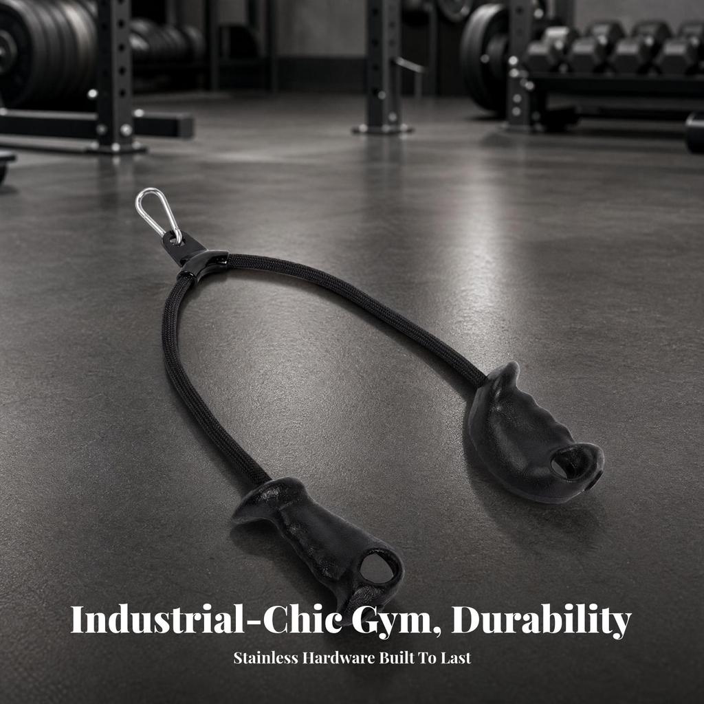 Ergonomic Pilates Strap with Hook | Textured Braided Cord, Fitness Equipment,