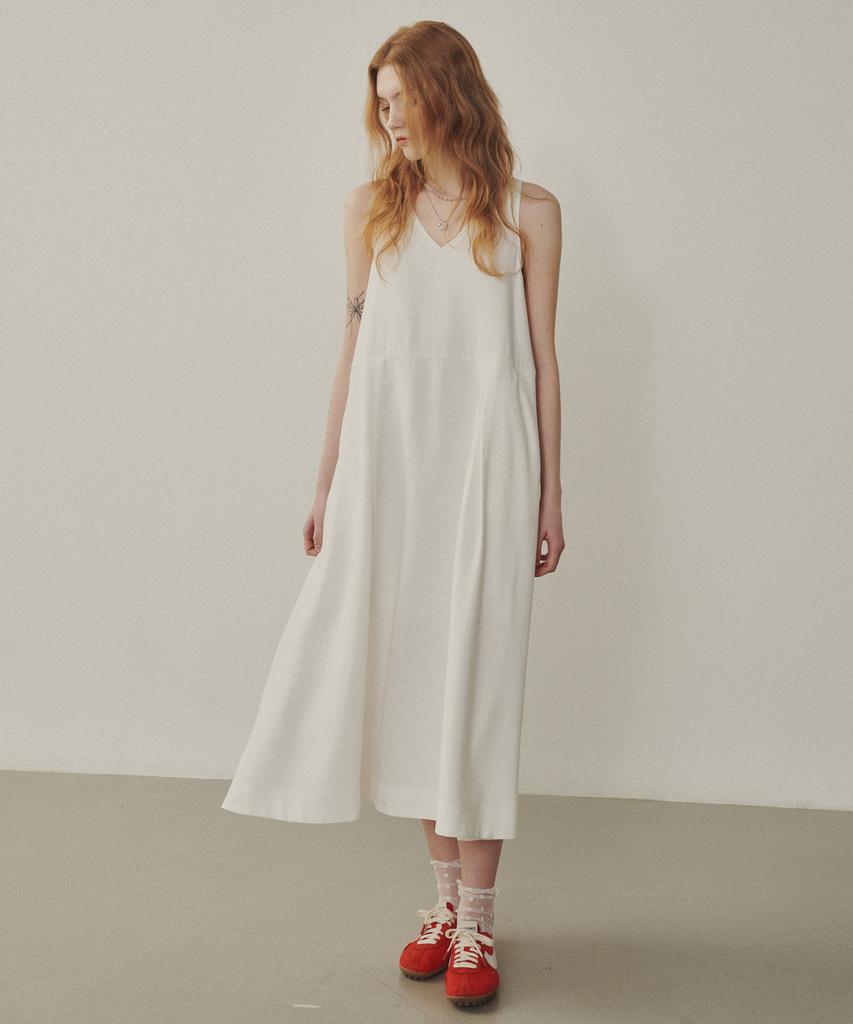 Melly And Rose Flare Long Dress (315300)_White
