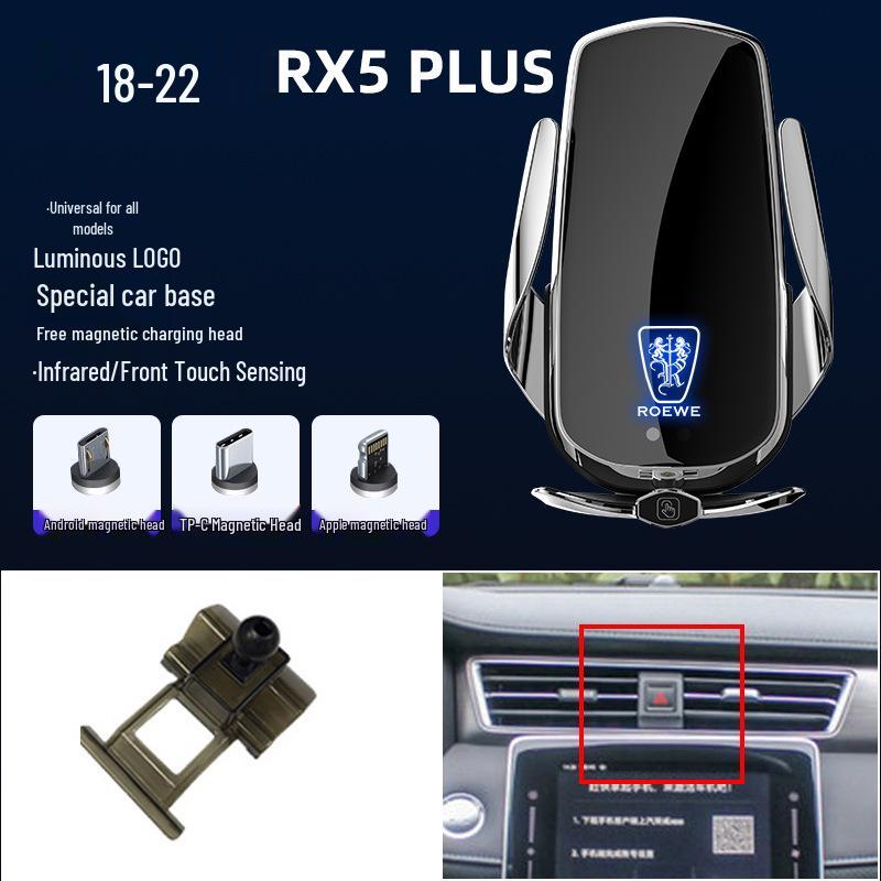 Magnetic Wireless Fast Charging Phone Holder for Roewe 350, RX5, I5, I6, RX8, MAX