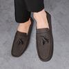 Man's Luxury Brand Loafers Sneakers 46 Comfortable High Quality Men Casual Shoes Fashion Genuine Leather Suede Moccasins Flat Dr