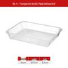 Clear Acrylic Rectangular Display Tray