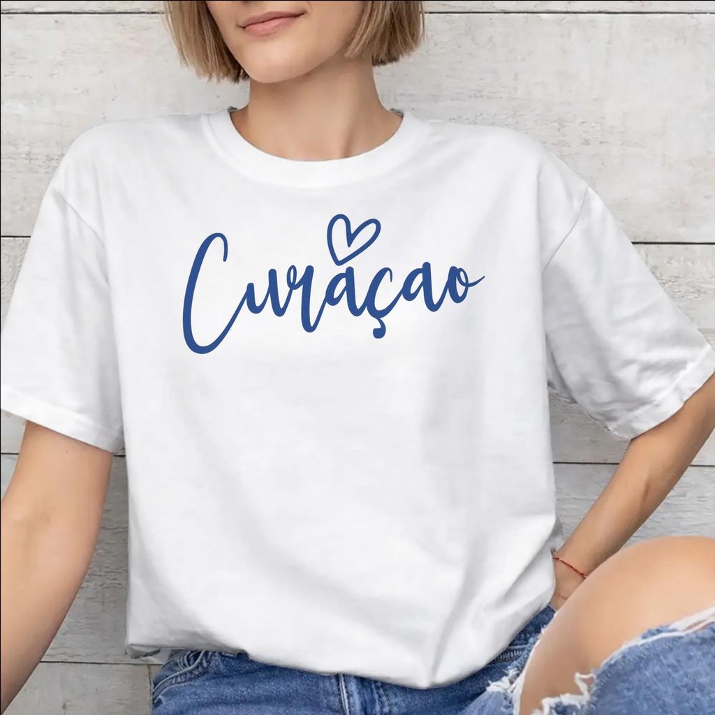 Curacao Football Apparel Unisex T Shirts Cotton Tee Printed Tshirt Clothing