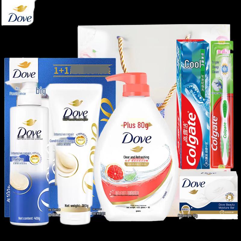 

Dove Hair, Body & Oral Care Gift Set