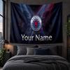 Personalisierte Wandbehänge Rangers FC Muster Kunst Hintergrundtuch