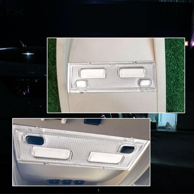 Car Indoor Dome Light Cover Transparent Caps for 07-14 Chevy Silverdo Sierra Tahoe Map Dome Light