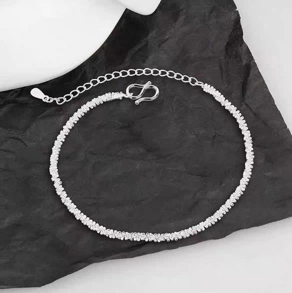 Silver-Plated Sparkling Baby's Breath Bracelet - Korean Style, Simple, Fresh Cauliflower Chain for Women and Students