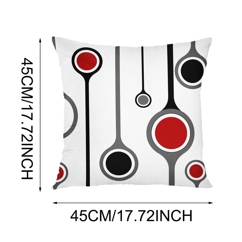 Red Series Geometric Pillow Cover Abstraction Cushion Sofa Sleeve Home Decoration Covers Wedding Pillow Covers Linen Cushion