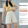 La Chapelle Women's High-Waist Casual Shorts