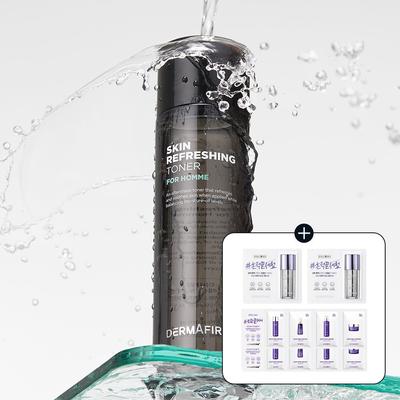 Skin Refreshing Toner for Homme 150ml (Gift: 1ml*2 Toning Serum + 2 Repair 4-row Pouches)