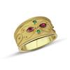 Exquisite Gold Color Men Rings for Women Oval Round Green Red Stone Rings  Party Gift
