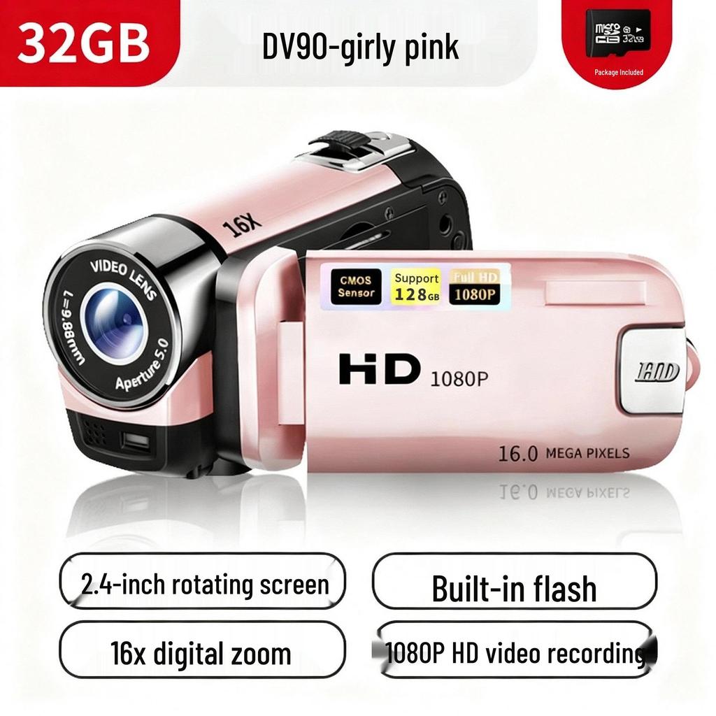 DV90 Digital Camera - 16MP HD Photo & Video Camcorder, Ideal Gift for Adults